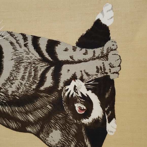 Large Cat Iron On Appliques Cat Lover Cat Owner Caf Crafts Tabby Cat Striped - Picture 4 of 9